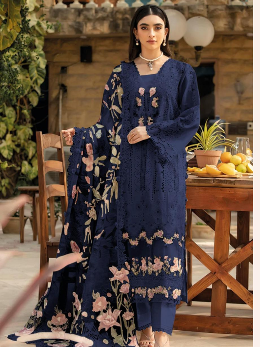 Deepsy Suits ELAF Super Hit 1263 Cotton Suit Set | Heavy Embroidery with Kota Doriya Dupatta | L to XXL | Ready-to-Wear