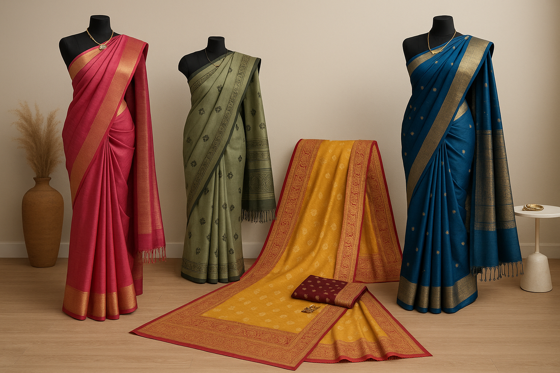 Handloom Sarees Online for Every Occasion: Slimming Tips, Styling & Trends
