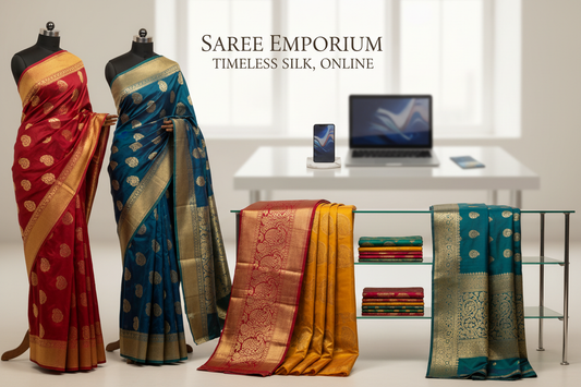 Silk Sarees Online: Handloom, Printed & Purple Silk Sarees