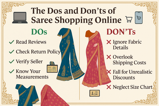 Saree Shopping Online Dos & Don'ts of