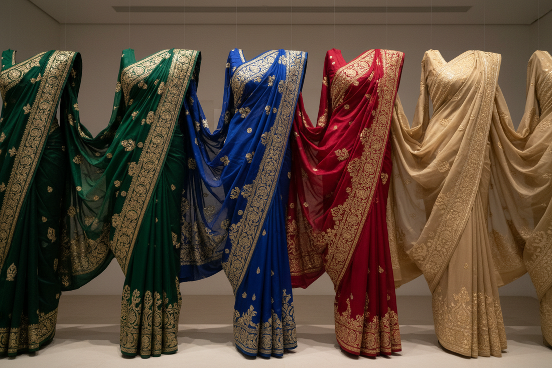 Timeless Sarees Guide: Silk, Purple, Gold & Wedding Styles