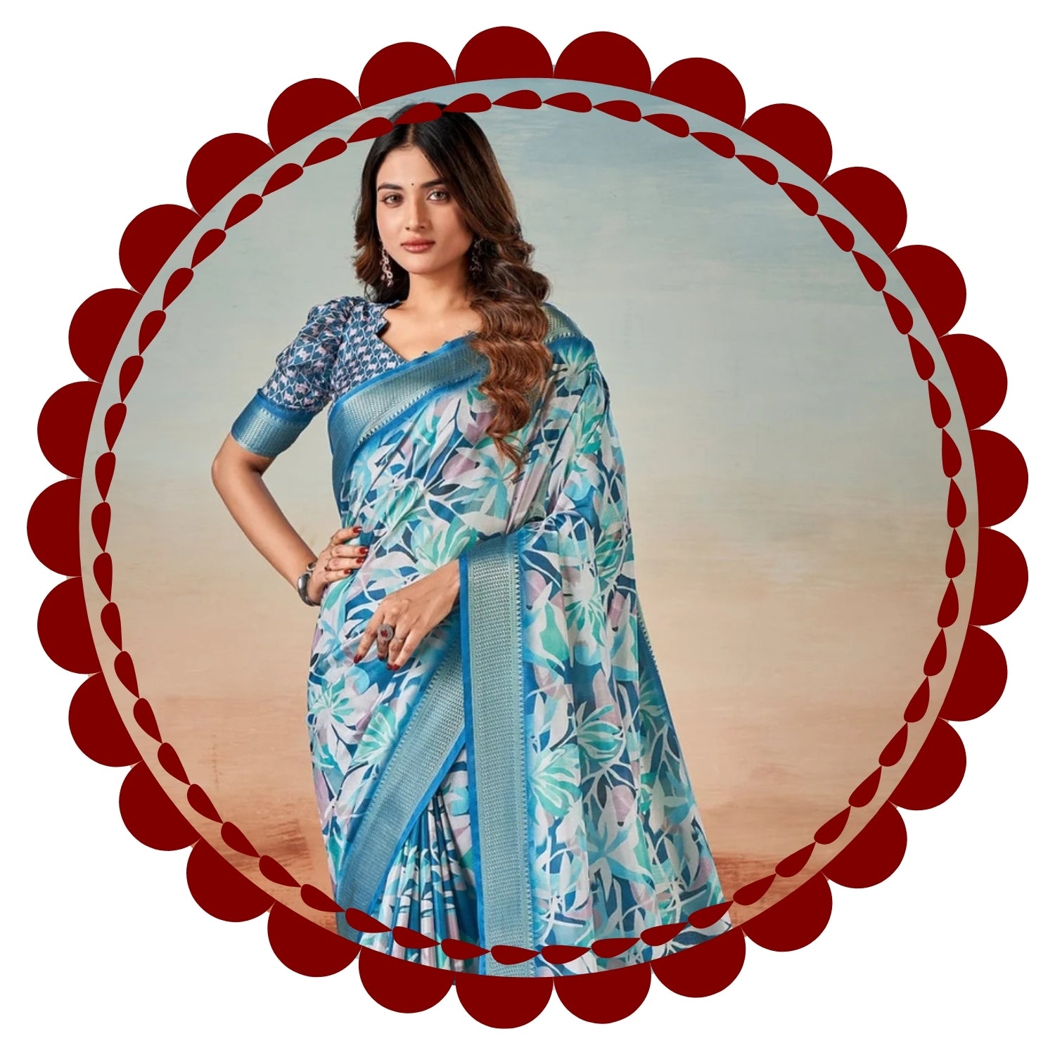 Printed Saree