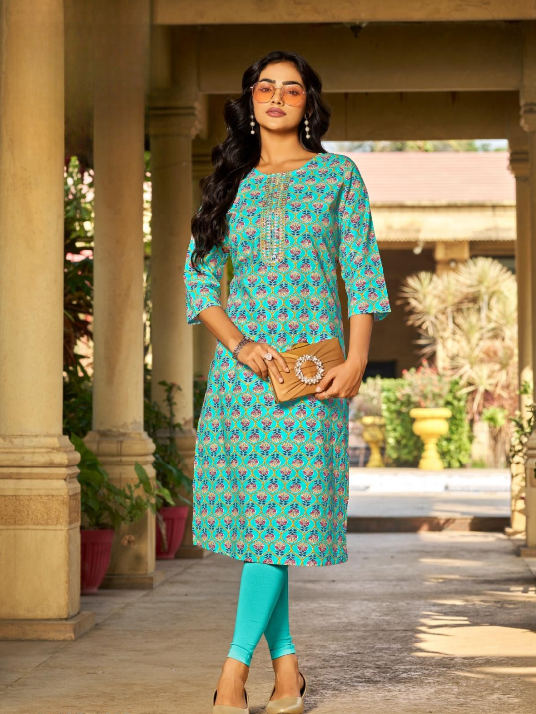 Passion Tree Pahel Vol 2 Cotton Printed Straight Tops with Embroidery (10 Designs)