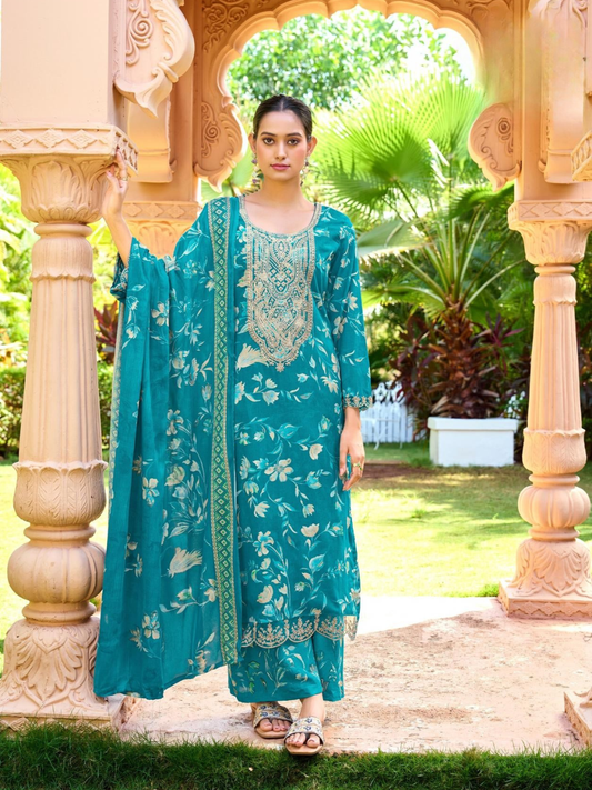 Alok Suit 24 Carat Vol 5 Designer Unstitched Suits | Viscose Rayon Embroidered Collection