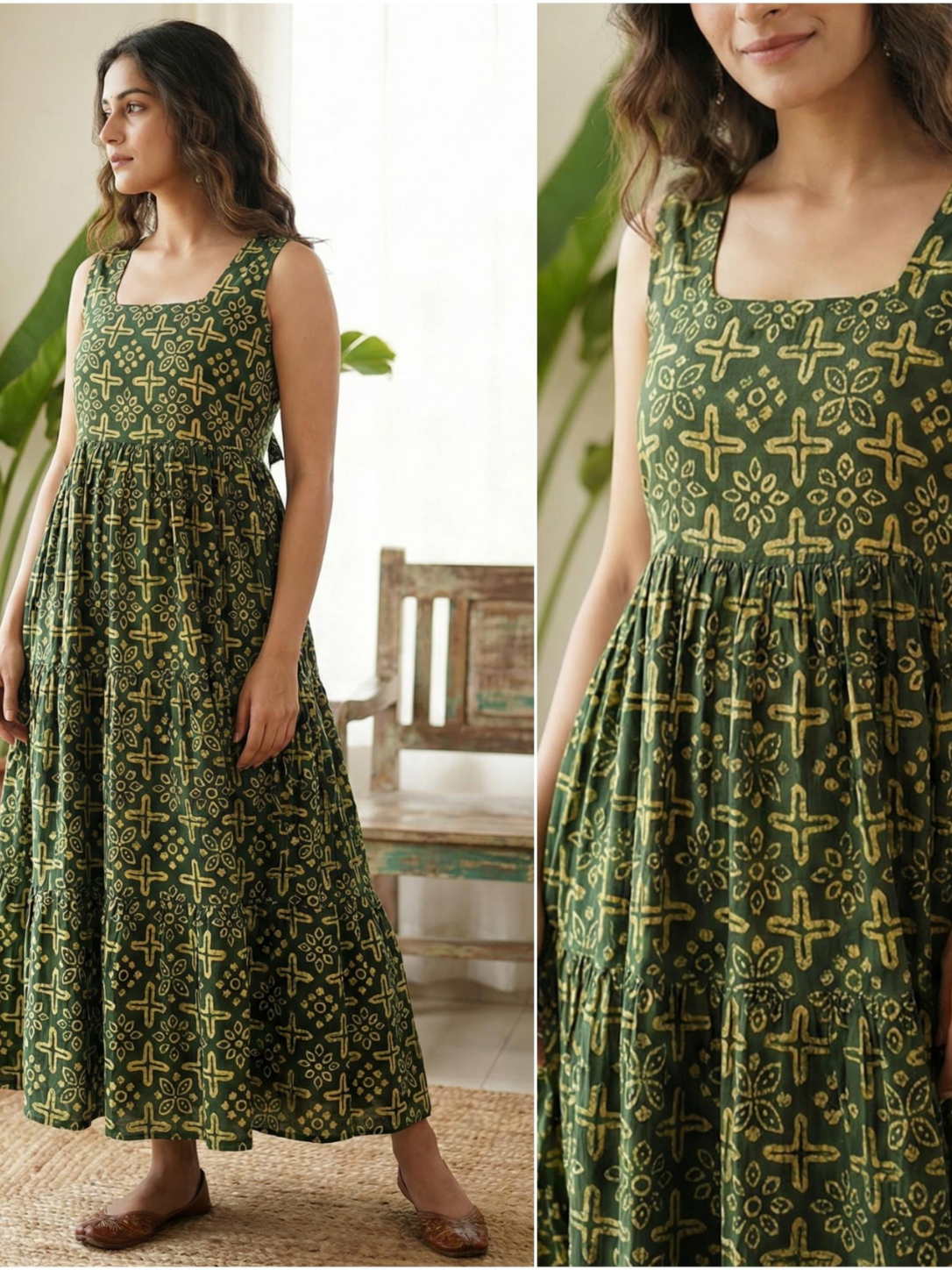 P R Clothing Modern Maxi Dress Collection | Cotton Sleeveless Dresses with Dori Back | M to XXL | 20 Designs