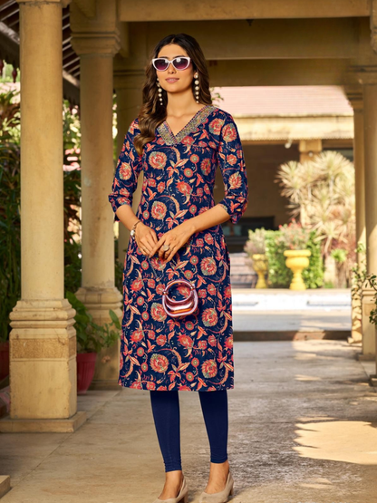 Passion Tree Pahel Vol 2 Cotton Printed Straight Tops with Embroidery (10 Designs)