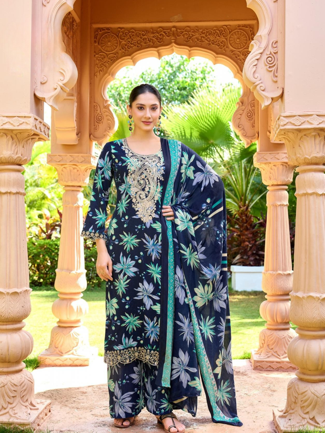 Alok Suit 24 Carat Vol 5 Designer Unstitched Suits | Viscose Rayon Embroidered Collection