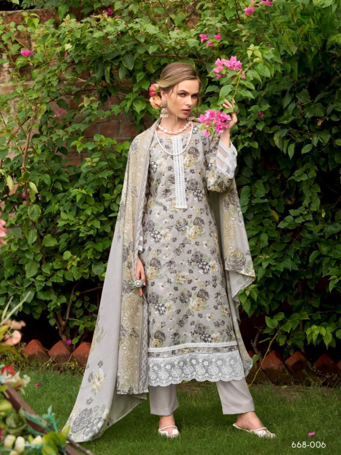 Zulfat Sadabahaar Pure Cotton Designer Suit Set with Embroidery & Dupatta (6 Designs)