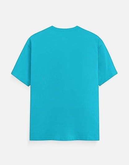 AMA B Unisex Classic Crew T-Shirt in bright blue, 100% cotton with 180 GSM, regular fit.