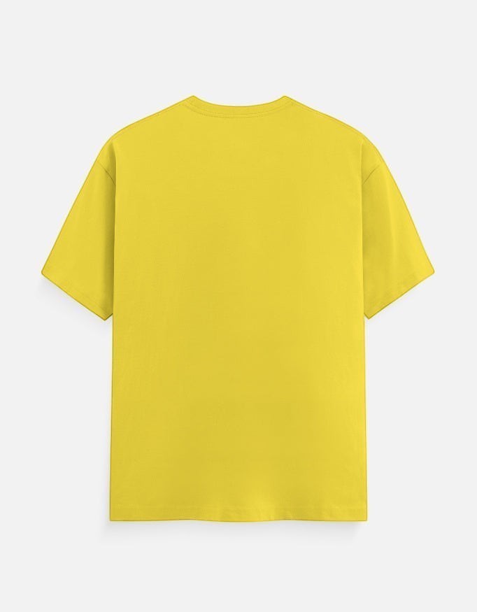 AMA B Unisex Classic Crew T-Shirt in bright yellow, made from 100% cotton with 180 GSM for lightweight comfort.